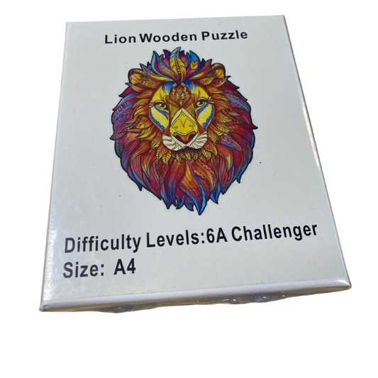 Lion wooden puzzle A4-6A Challenger