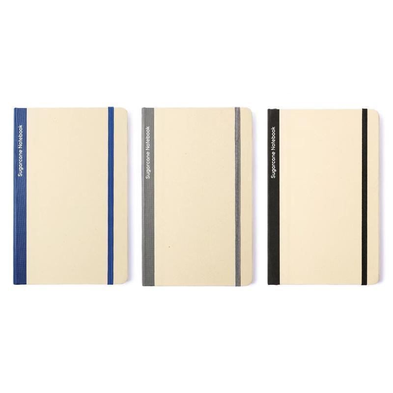 BUREN - eco-neutral Sugarcane Paper A5 Notebook - Navy Blue