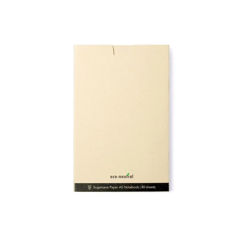 BUREN - eco-neutral Sugarcane Paper A5 Notebook - Black