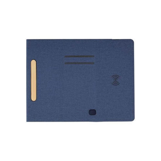 BLACE - CHANGE ZERO Recycled PU 15W Wireless Mousepad & Desk Organizer - Navy Blue