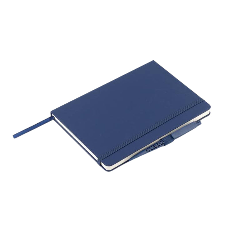 KOKSI - Giftology Set of Double Walled Tumbler, A5 Notebook and Pen - Navy Blue