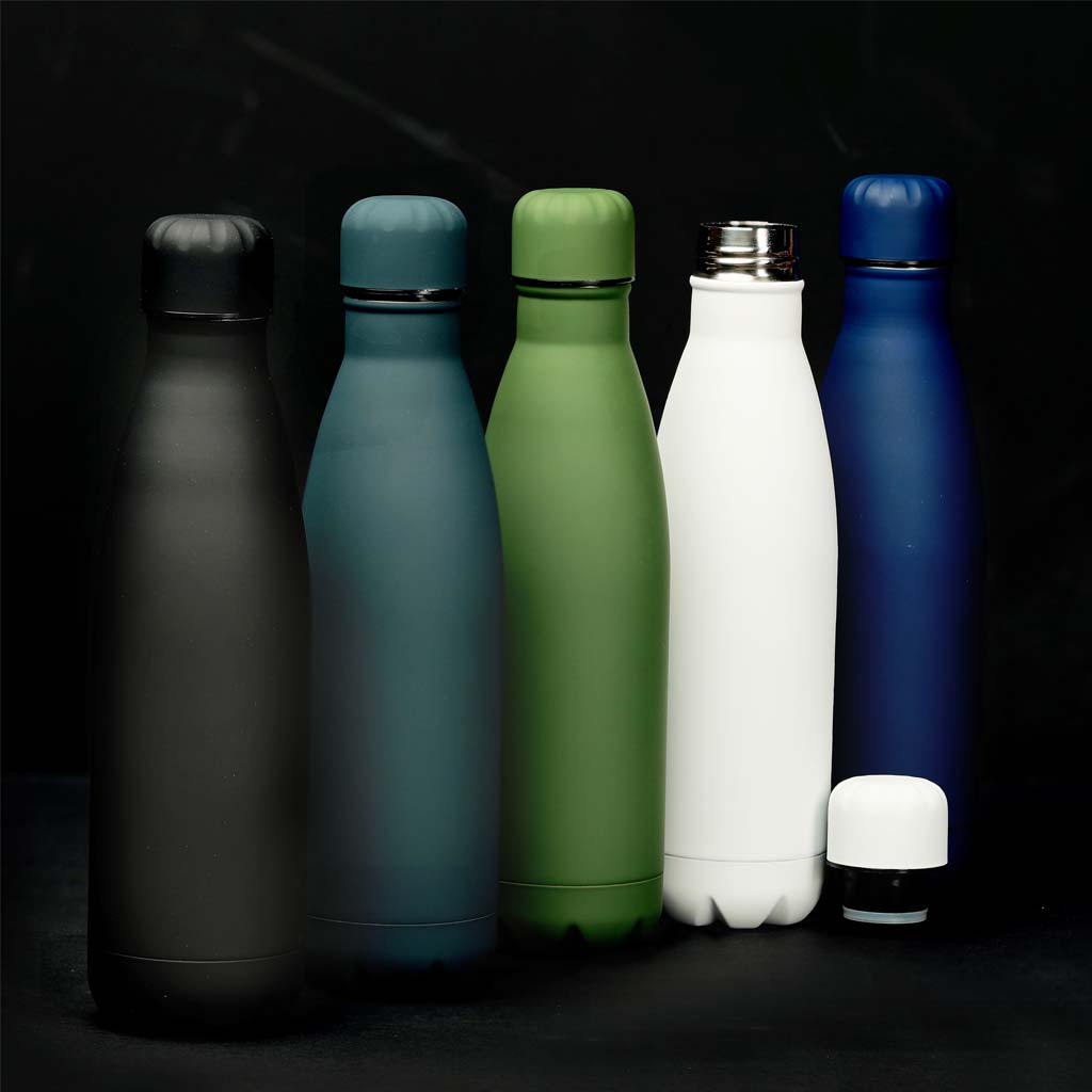 GRODNO - Soft Touch Insulated Water Bottle - Black