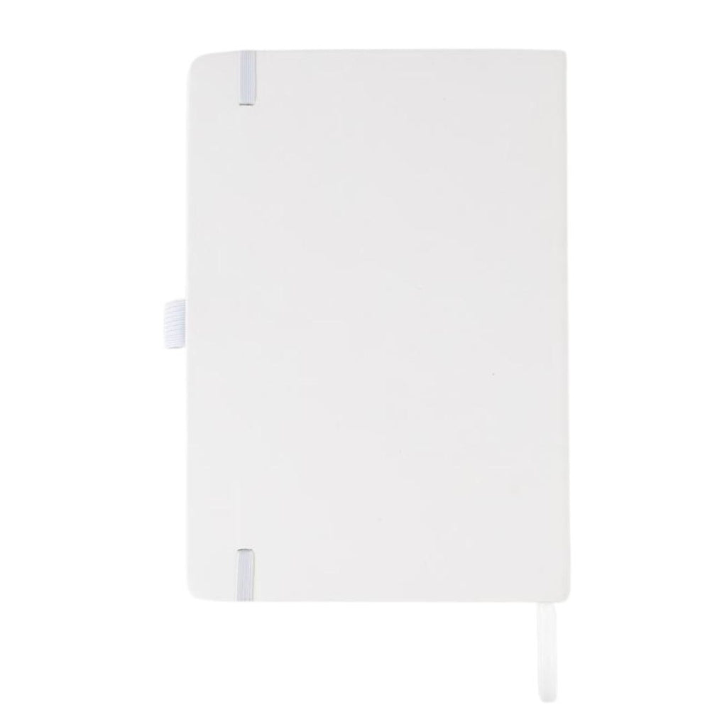KOKSI - Giftology Set of Double Walled Tumbler, A5 Notebook and Pen - White