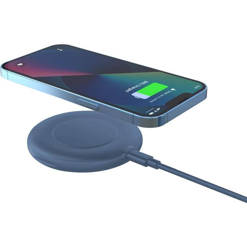 OSLO - @memorii Recycled 15W Wireless Charger Multi - Cable Set - Blue