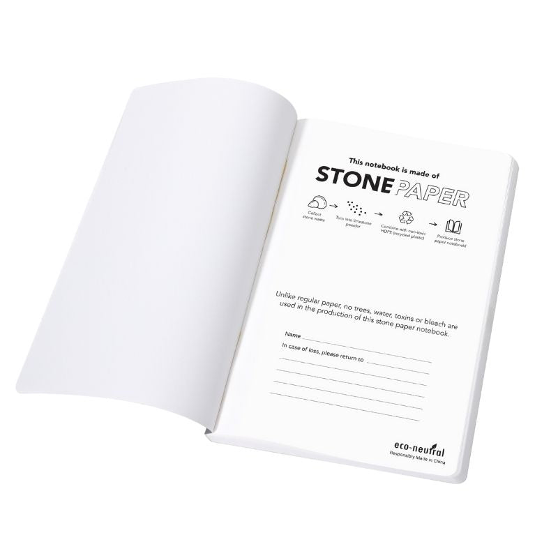 NEYA - eco-neutral Stone Paper Tree-Free Notebook - Birch