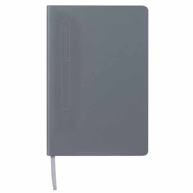 CAMPINA - Giftology A5 Hard Cover Notebook with Metal Pen - Grey