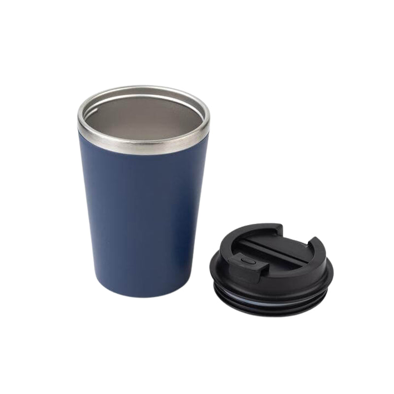 KOKSI - Giftology Set of Double Walled Tumbler, A5 Notebook and Pen - Navy Blue