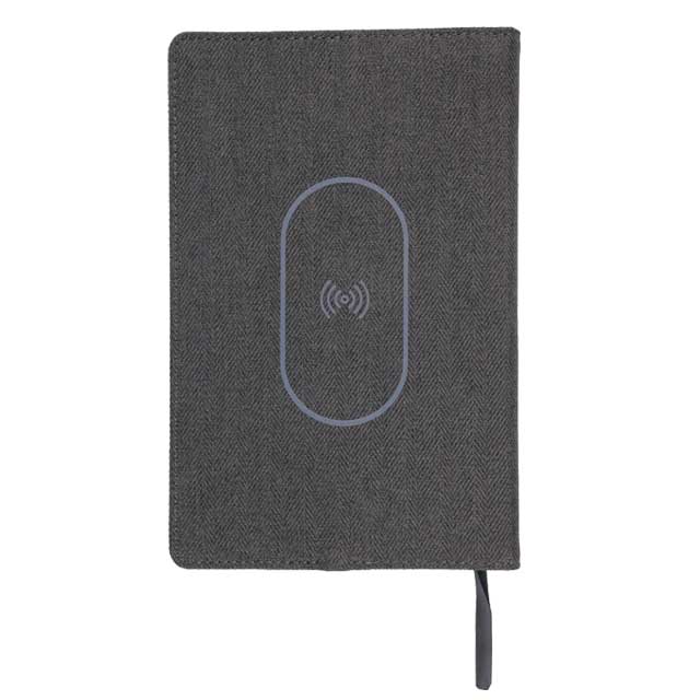 PESSAC - SANTHOME A5 Refillable Notebook With Wireless Charger