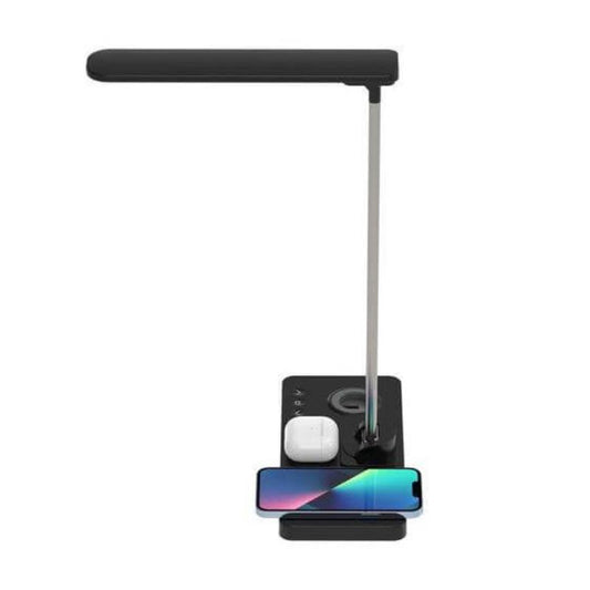 VELES - @memorii 3 in 1 Wireless Charger with Desk Lamp - Black