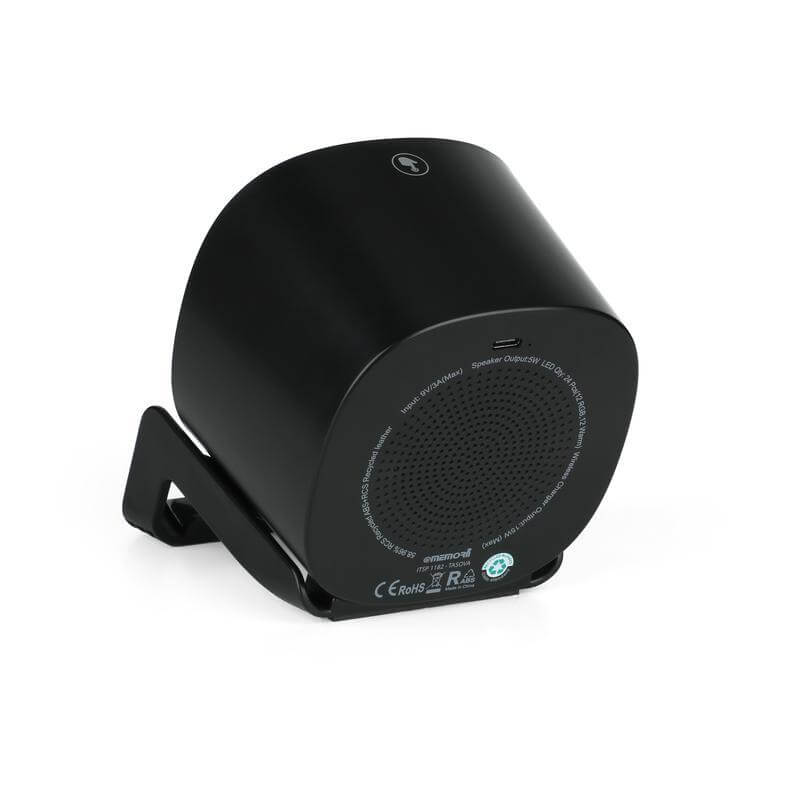 TASOVA - @memorii Recycled 15W Wireless Charger Bluetooth Speaker - Black